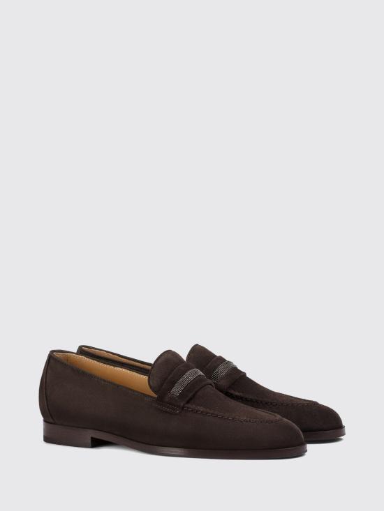 26FW 듀칼 로퍼 DD8944ELEAUF252 TL03 Mahogany - DOUCAL’S