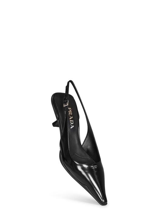 26FW 프라다 브러쉬드 레더 슬링백 펌프스 1I659O055F0002 BLACK - PRADA