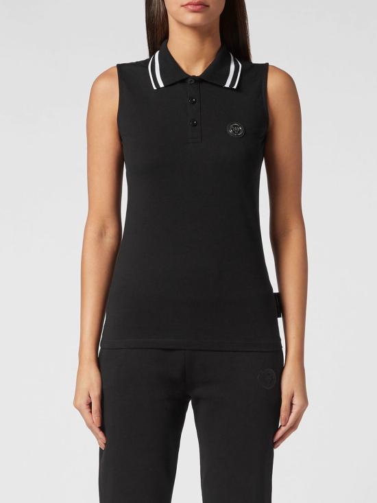 26SS 플레인스포츠 폴로 티셔츠 PACCWTK2828SJY001N 02 Black