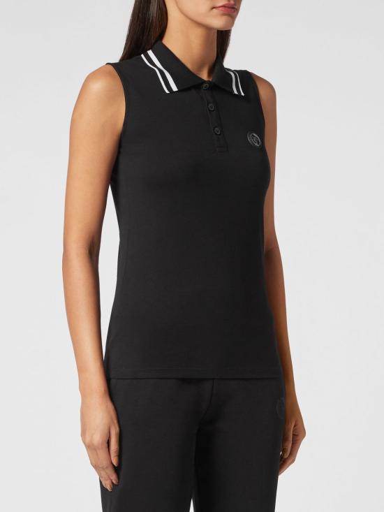 26SS 플레인스포츠 폴로 티셔츠 PACCWTK2828SJY001N 02 Black - PLEIN SPORT