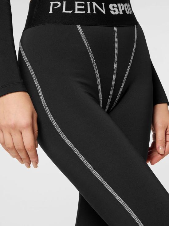 26SS 플레인스포츠 레깅스 FADCWJT1964STE003N 02 Black - PLEIN SPORT