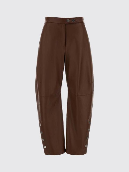 26FW 스포트막스 가죽 팬츠 2622436011600 001 Brown - SPORTMAX