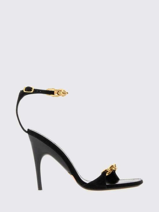 26FW 발렌시아가 뒤셰스 샌들 876497WCB37 1080 Black