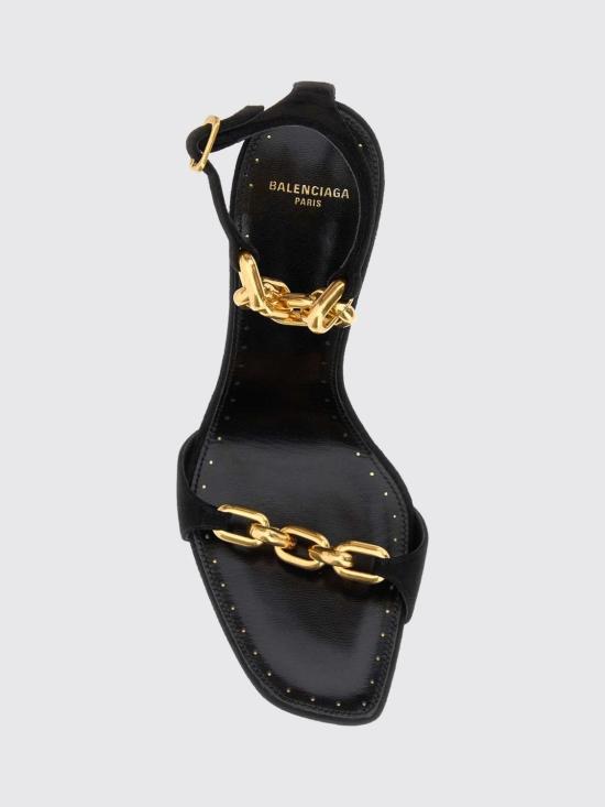 26FW 발렌시아가 뒤셰스 샌들 876497WCB37 1080 Black - BALENCIAGA