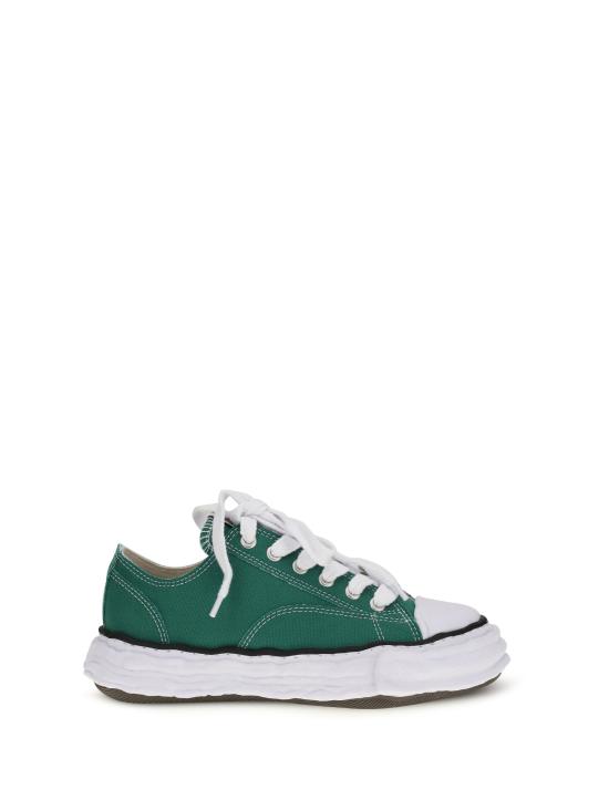 26SS 메종 미하라 야스히로 피터슨23 OG 솔 캔버스 로우탑 A11FW702 GREEN - MAISON MIHARA YASUHIRO