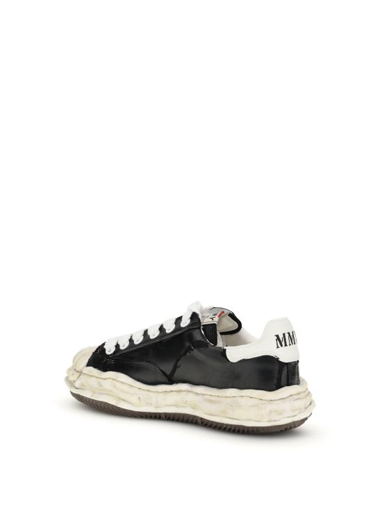 26SS 메종 미하라 야스히로 블레이키 OG솔 필름 디테일 캔버스 로우탑 스니커즈 A15FW727 BLACK - MAISON MIHARA YASUHIRO