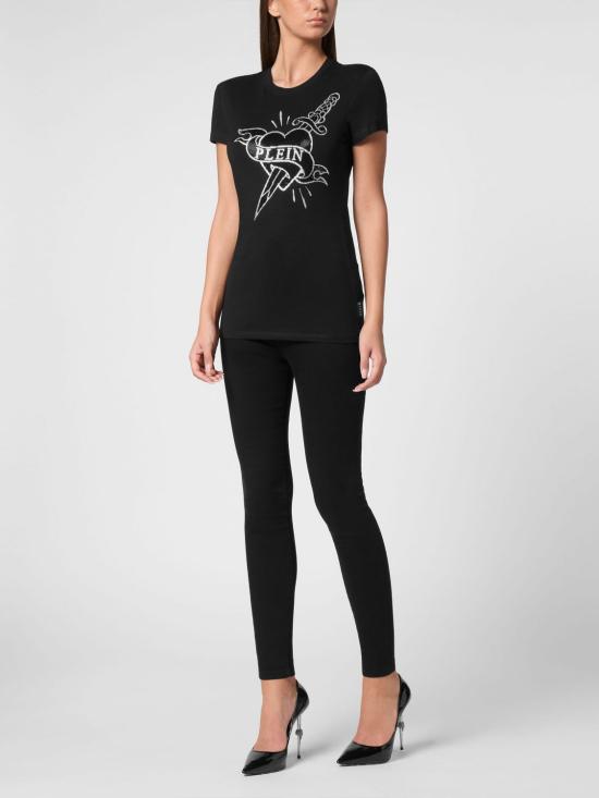 26SS 필립 플레인 반팔 티셔츠 UADCWTK3556PJY002N 02 Black - PHILIPP PLEIN