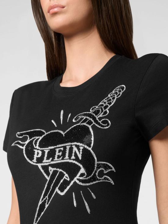 26SS 필립 플레인 반팔 티셔츠 UADCWTK3556PJY002N 02 Black - PHILIPP PLEIN