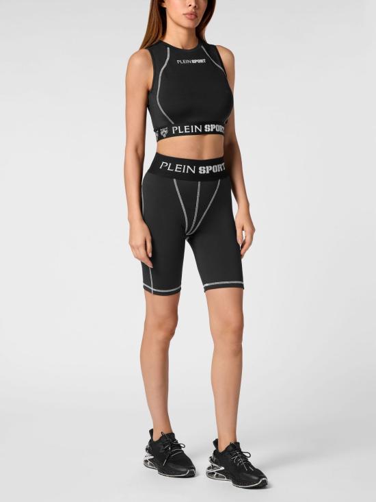26SS 플레인스포츠 숏팬츠 FADCWJT1963STE003N 02 Black - PLEIN SPORT