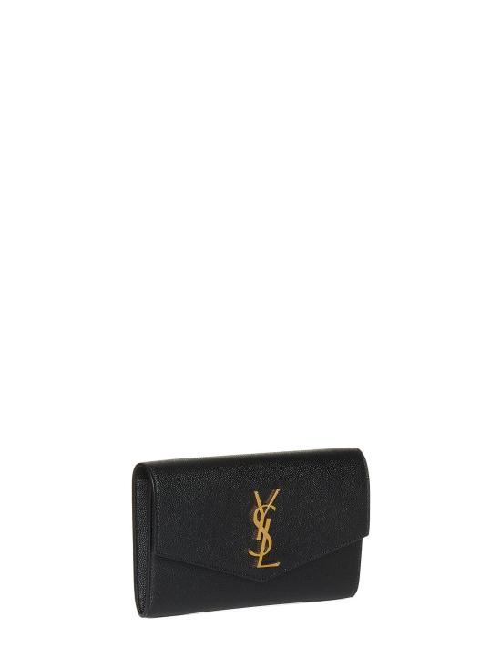 26FW 생로랑 그레인 레더 업타운 체인 지갑 6077881GF0J1000 BLACK - SAINT LAURENT
