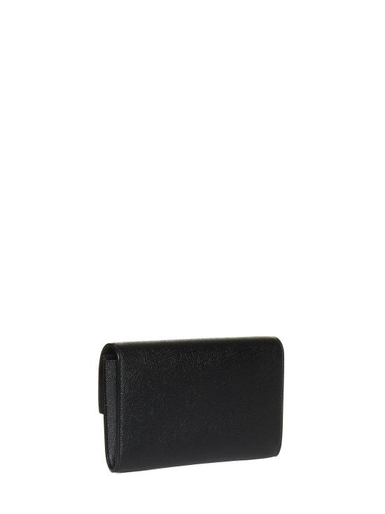 26FW 생로랑 그레인 레더 업타운 체인 지갑 6077881GF0J1000 BLACK - SAINT LAURENT