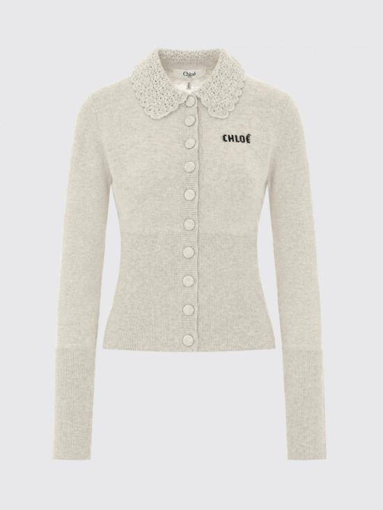 26FW 끌로에 가디건 CH26AMC16711 00N Grey - CHLOE