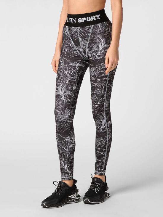 26SS 플레인스포츠 레깅스 FADCWJT1954STE003N 02 Black - PLEIN SPORT