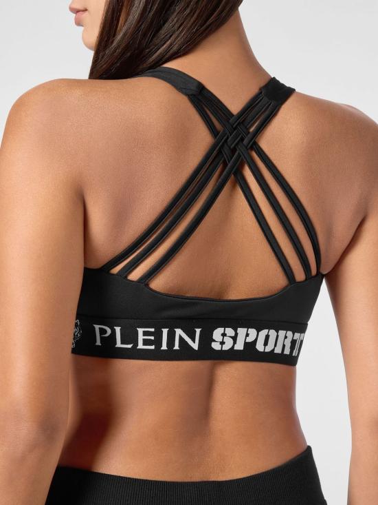 26SS 플레인스포츠 탑 PADCWJK0145STE003N 02 Black - PLEIN SPORT