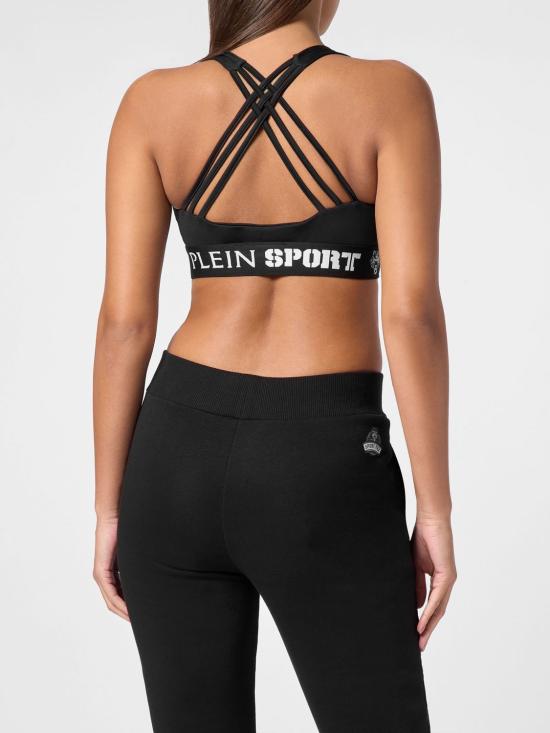 26SS 플레인스포츠 탑 PADCWJK0145STE003N 02 Black - PLEIN SPORT