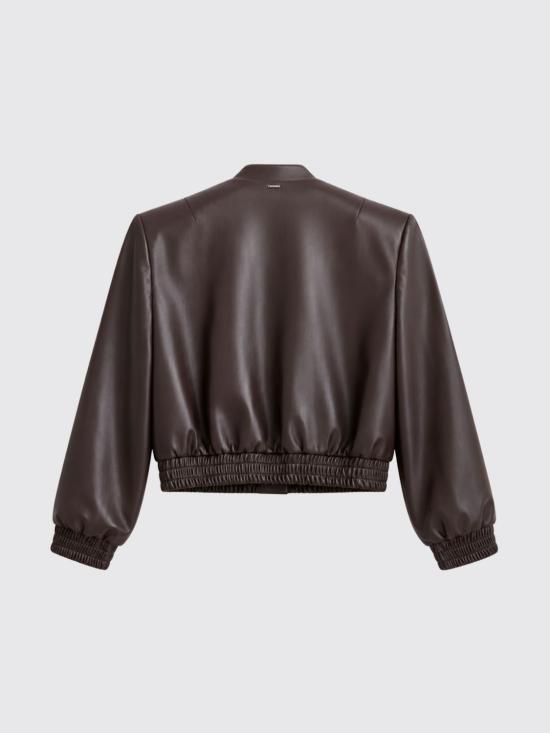 26FW 트윈셋 가죽 자켓 262TP2052 13411 Brown - TWINSET