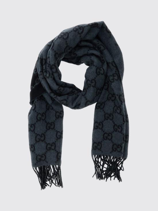 26FW 구찌 GG 캐시미어 스카프 8123174GABX 1260 Graphite - GUCCI