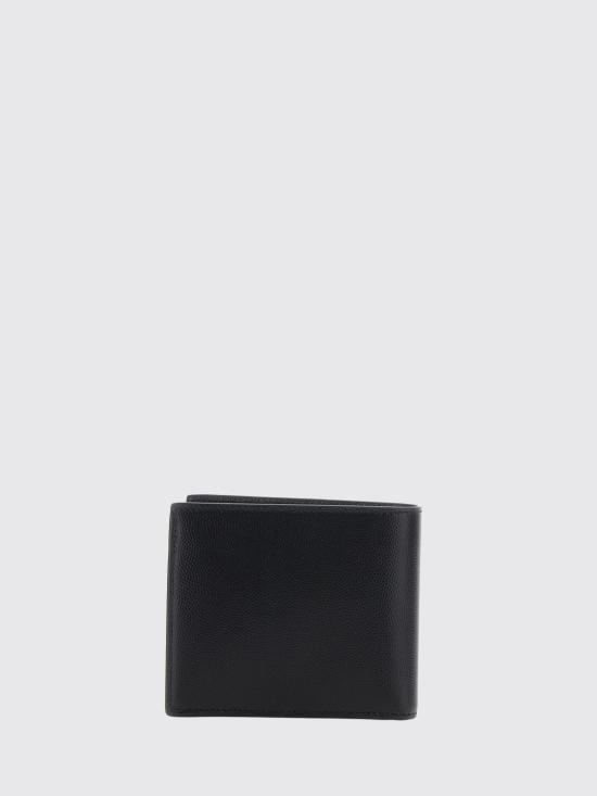 26FW 생로랑 그랑 드 뿌드르 엠보스드 레더 이스트/웨스트 동전 반지갑 396303BTY0N 1000 Black - SAINT LAURENT