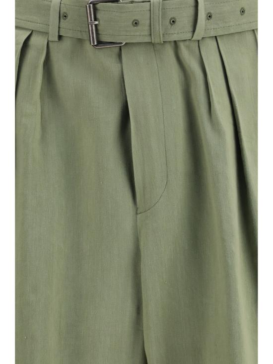 26SS 드리스 반 노튼 팬츠 2610209523237 GREEN - DRIES VAN NOTEN