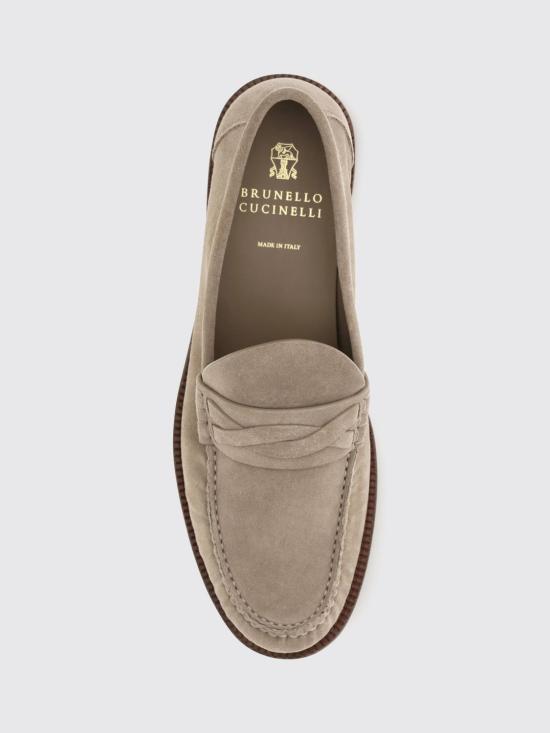 26SS 브루넬로 쿠치넬리 로퍼 MZUSOLF747 C4298 Grey - BRUNELLO CUCINELLI