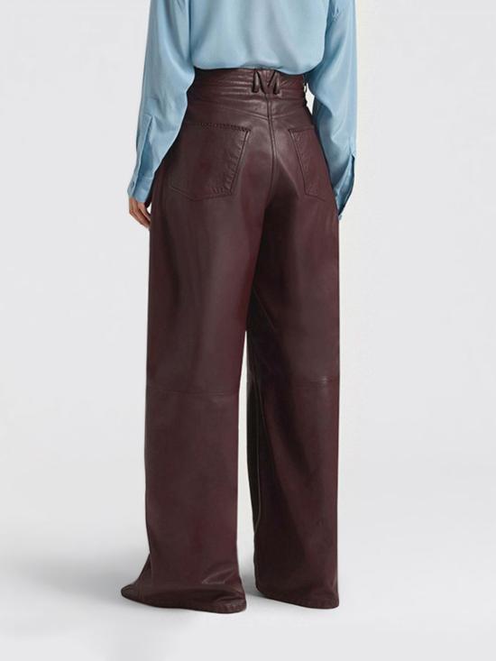 26FW 모모니 가죽 팬츠 266MMOPA03826646MO 0660 Brown - MOMONI