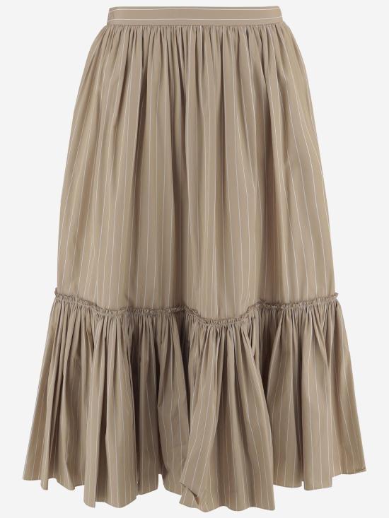26SS 질샌더 스커트 J02MA0373 BEIGE