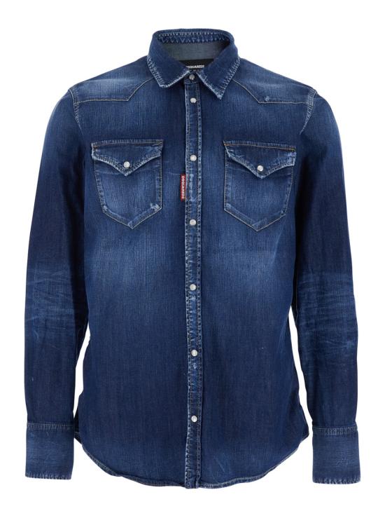 26SS 디스퀘어드2 셔츠 S74DM0986 BLUE