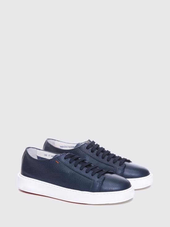 26FW 산토니 스니커즈 MBCD21430BARCMMD U55 Blue - SANTONI