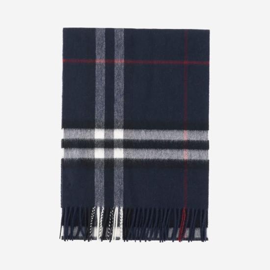 26FW 버버리 체크 캐시미어 머플러 8112641 NAVY