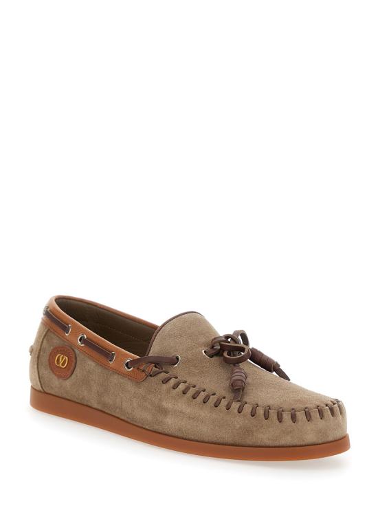 25FW 발렌티노 가라바니 팜 애비뉴 크러스트 레더 보트 슈즈 7Y2S0K85 BROWN - VALENTINO GARAVANI