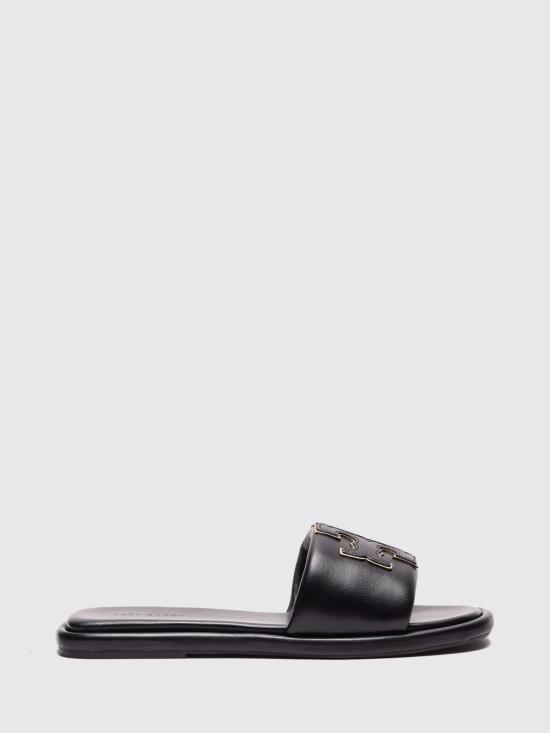 26FW 토리버치 더블 T 스포츠 슬라이드 79985 013 Black