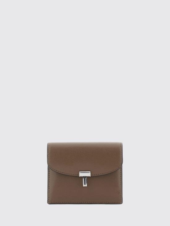 26FW 토템 T-락 팔멜라토 레더 카드 홀더 251WAM0042LE0025 379 Beige