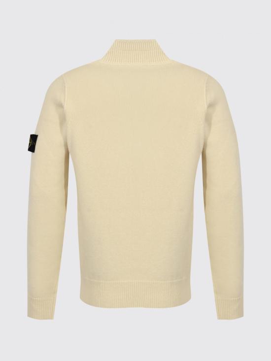 26FW 스톤 아일랜드 램스울 하프집 점퍼 램스울 하프집 점퍼 5100040S00A3 V0093 White - STONE ISLAND