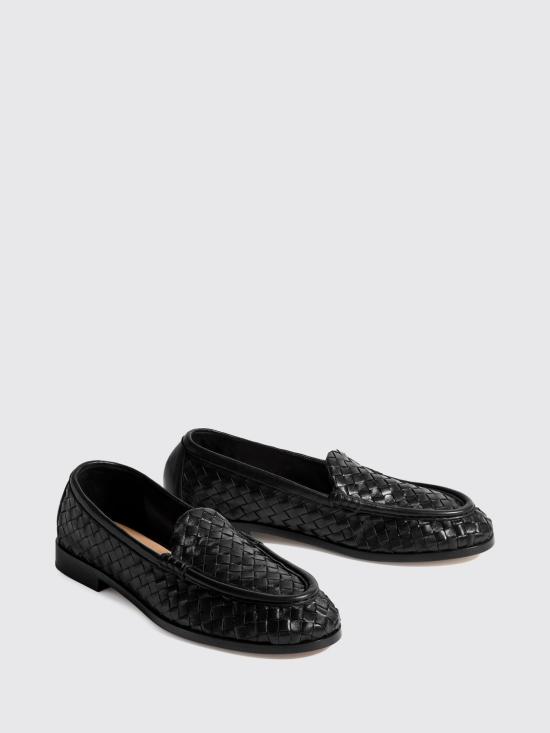 26FW 보테가베네타 로퍼 867815V2ED0 1000 Black - BOTTEGA VENETA