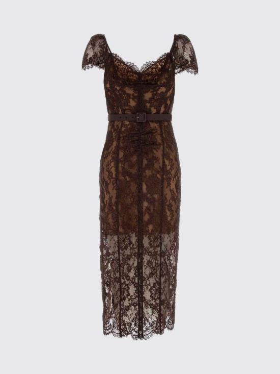26FW 셀프 포트레이트 롱 원피스 PF26099MABR Brown - SELF PORTRAIT