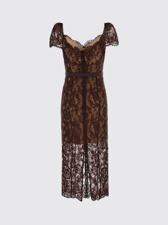 26FW 셀프 포트레이트 롱 원피스 PF26099MABR Brown - SELF PORTRAIT