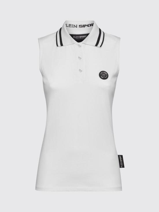 26SS 플레인스포츠 폴로 티셔츠 PACCWTK2828SJY001N 01 White - PLEIN SPORT