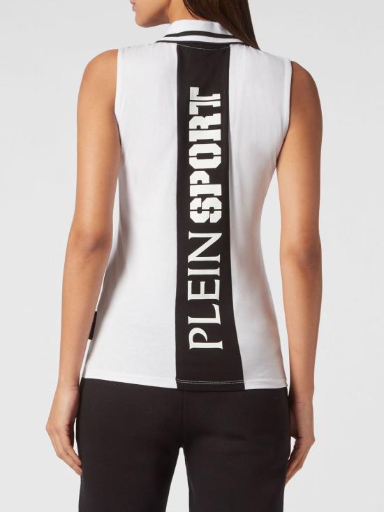 26SS 플레인스포츠 폴로 티셔츠 PACCWTK2828SJY001N 01 White - PLEIN SPORT