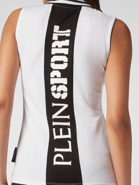 26SS 플레인스포츠 폴로 티셔츠 PACCWTK2828SJY001N 01 White - PLEIN SPORT