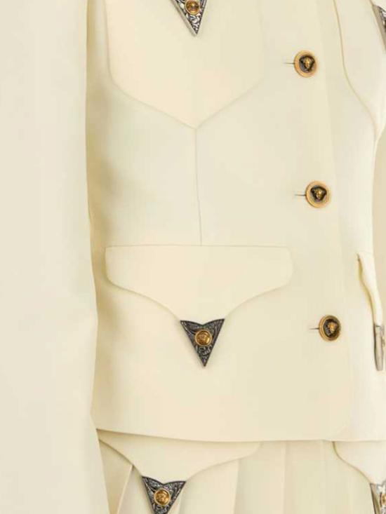 26FW 베르사체 자켓 10254491A18305 1W740 Ivory - VERSACE