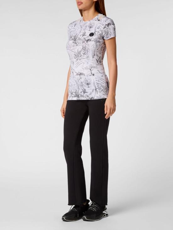 26SS 플레인스포츠 반팔 티셔츠 FADCWTK3355STE003N 01 White - PLEIN SPORT