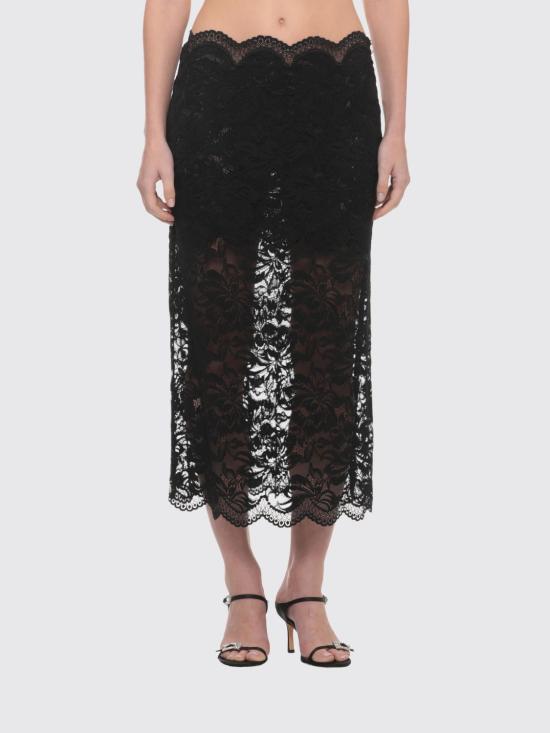 26FW 파코라반 롱 스커트 24AJJU598PA0170 P001 Black