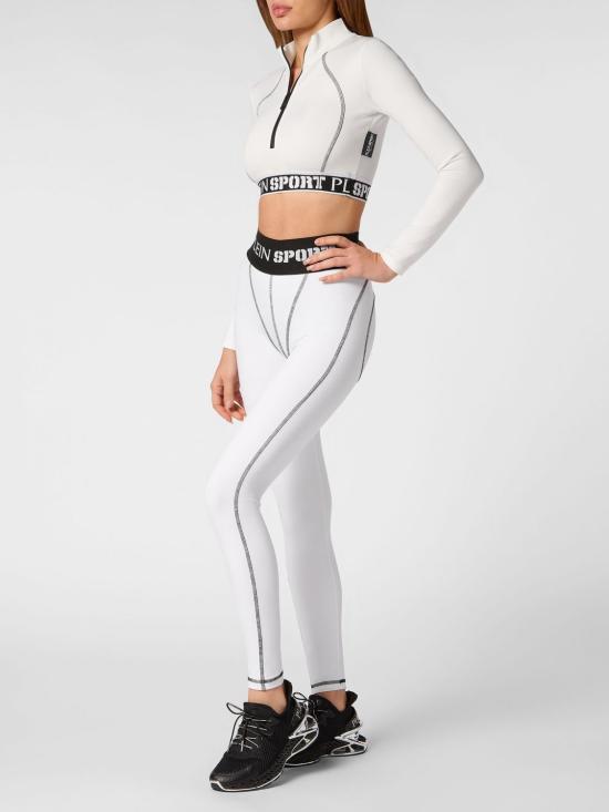 26SS 플레인스포츠 레깅스 FADCWJT1964STE003N 01 White - PLEIN SPORT