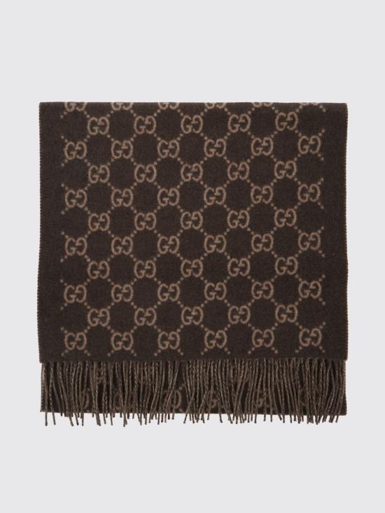 26FW 구찌 GG 캐시미어 스카프 8123174GABX 2579 Brown