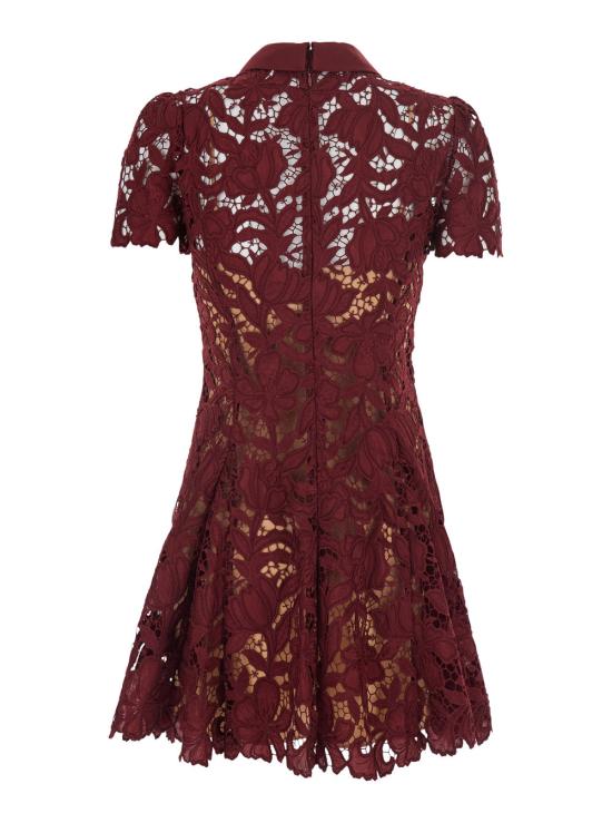 26FW 셀프 포트레이트 원피스 PF26111SABU BURGUNDY - SELF PORTRAIT