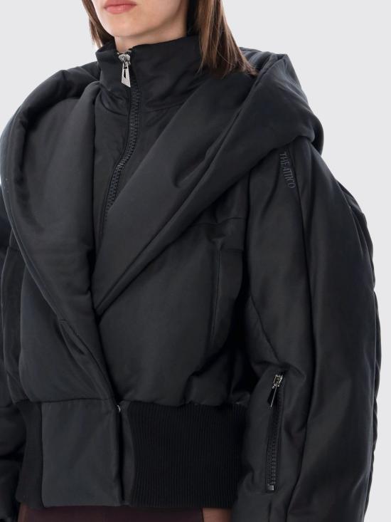 26FW 디 아티코 숏패딩 WCB00117CCP111AA 100 Black - THE ATTICO