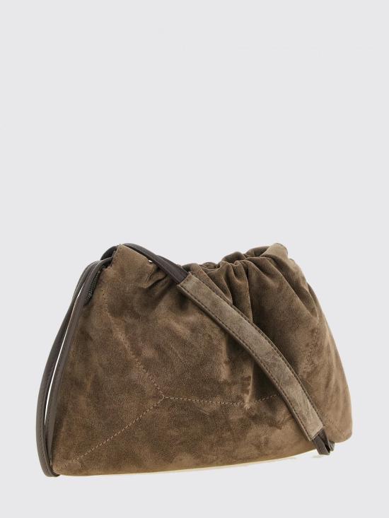 26FW 브루넬로 쿠치넬리 스웨이드 BC 듀오 파우치 백 MBDLD2808P C8769 Brown - BRUNELLO CUCINELLI