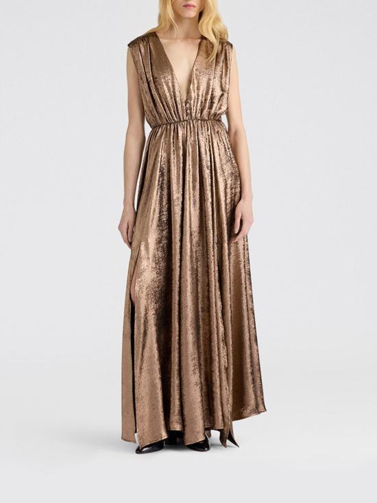 26FW 모모니 롱 원피스 266MMODR06326617MO 0271 Bronze