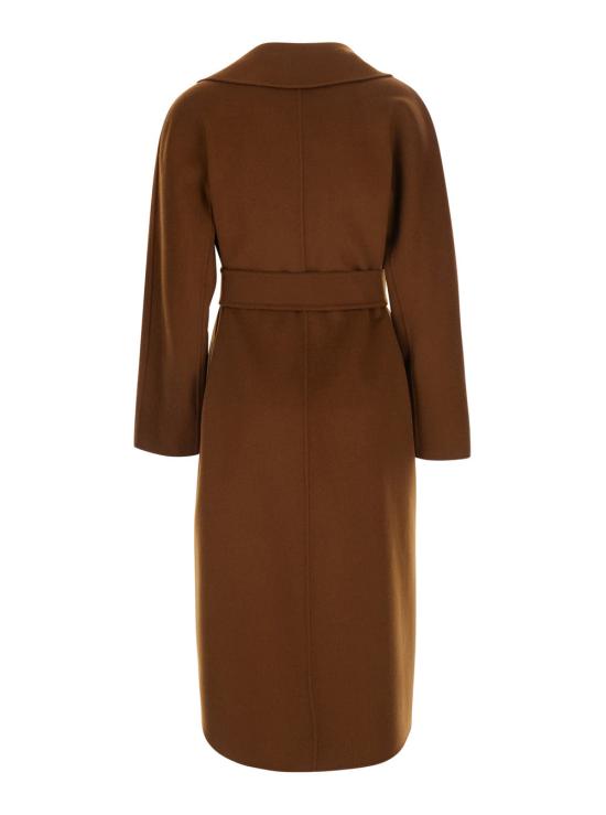 26FW 막스마라 버진 울 벨티드 롱 코트 2626016021600 BROWN - MAX MARA