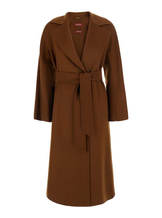 26FW 막스마라 버진 울 벨티드 롱 코트 2626016021600 BROWN